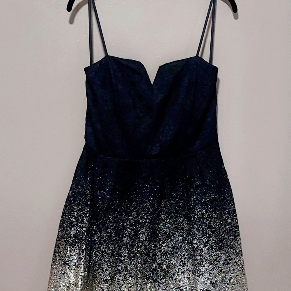B. Smart Black & Gold Women's Cocktail/Homecoming/Holiday Dress, Size 12
